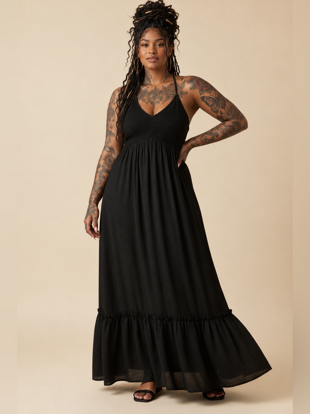 Madden Girl Summer Dress with Ruffled Bottom